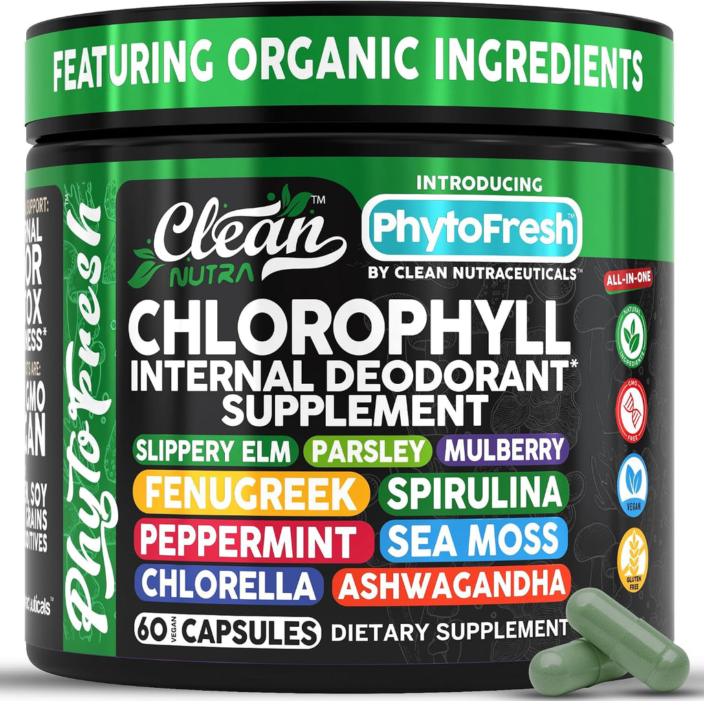Clean Nutra Cápsulas de Clorofila y Superalimentos