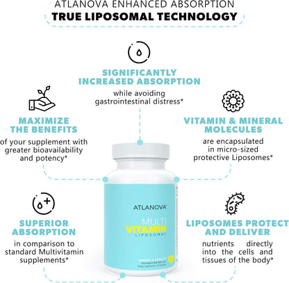 ATLANOVA Multivitamínico Liposomal Completo con Minerales y Complejo B – 30 Cápsulas Vegetales – Image 3