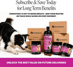 Suplemento Multivitamínico 10 en 1 para Perros con Glucosamina y Probióticos - Apoyo para Articulaciones y Cadera, Salud Digestiva, Inmunidad, Corazón y Piel - Vitaminas Diarias y Omega-3 (Sabor a Mantequilla de Maní, 90 unidades)