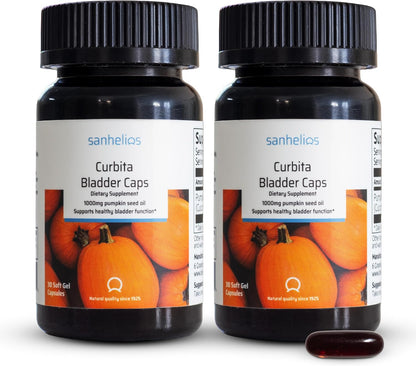 Sanhelios Curbita Aceite de Semilla de – Apoyo a la función muscular vesical: El aceite de semilla de calabaza – Image 1