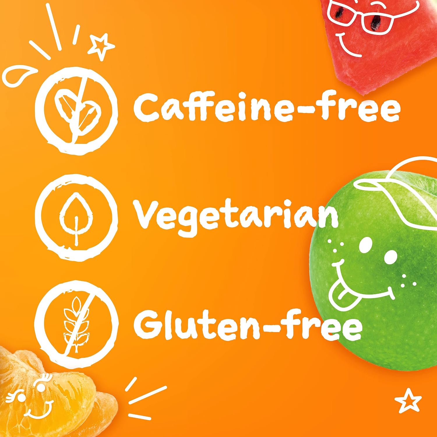 Emergen-C Kidz Gominolas de Apoyo Inmunológico Diario con Vitamina C y Vitaminas B, Sabor Fiesta de Frutas - 44 Gomitas