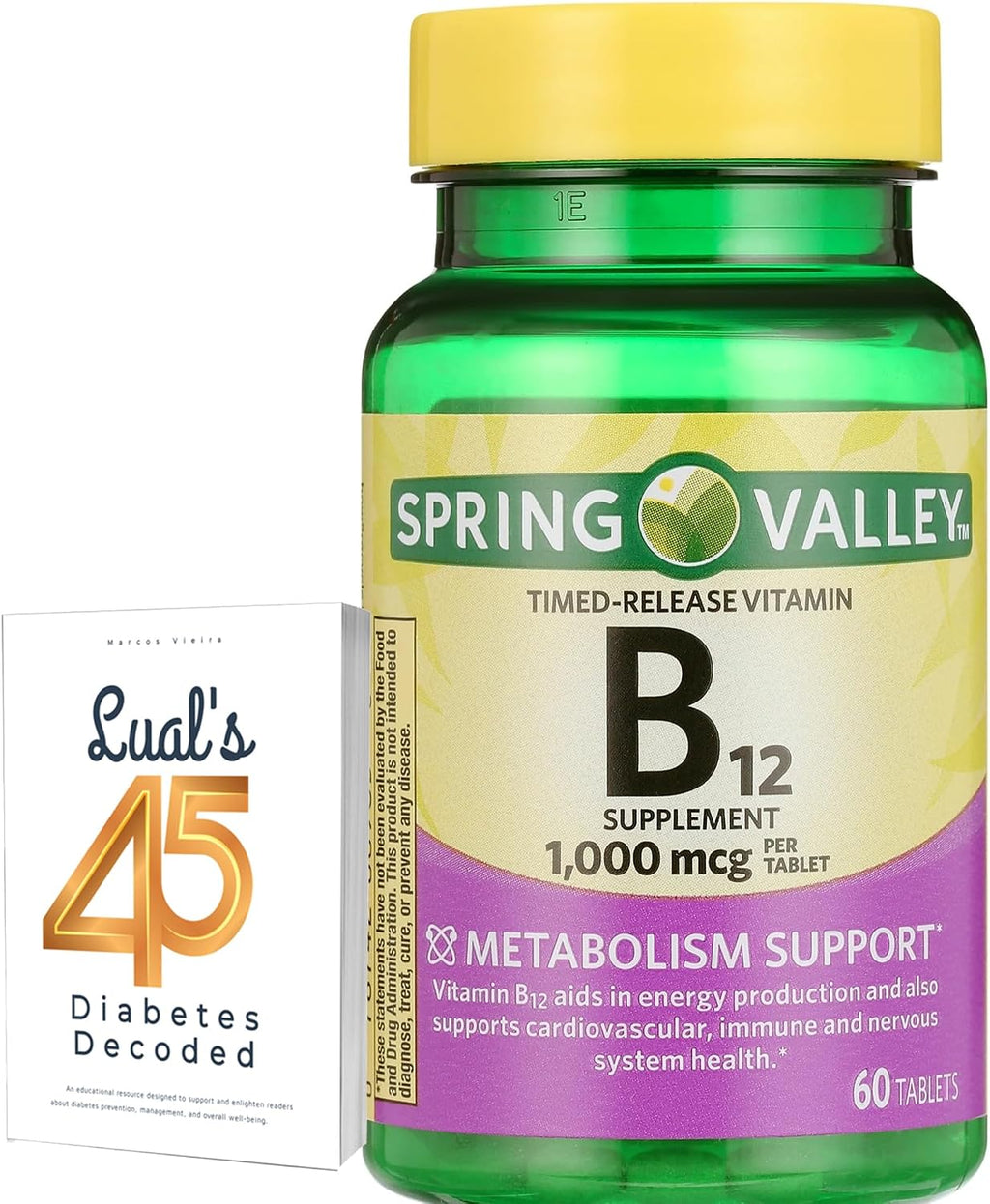 Spring Valley Vitamina B12 1000 mcg Liberación Prolongada - 60 Comprimidos