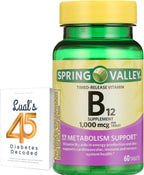 Spring Valley Vitamina B12 1000 mcg Liberación Prolongada - 60 Comprimidos