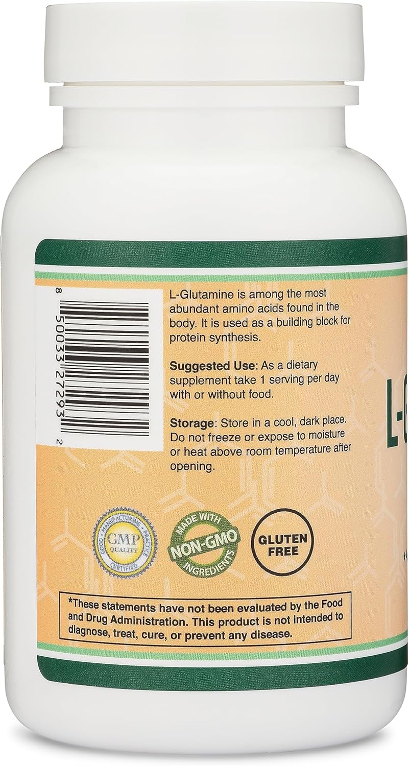 L-Glutamina en Cápsulas - 1000mg por Ración (120 Cápsulas)