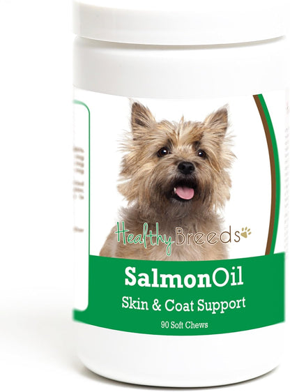 Healthy Breeds Cairn Terrier Salmon Oil Soft – Piel y pelo saludables: El EPA y DHA pueden ayudar a mantener una – Image 1