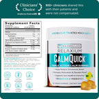 Relaxium Calm Gummies - Gominolas para la Calma, Salud Intestinal y Apoyo Inmune, con Vitamina B6, Magnesio, L-Teanina y Prebióticos, Sabor Limón, 60 unidades