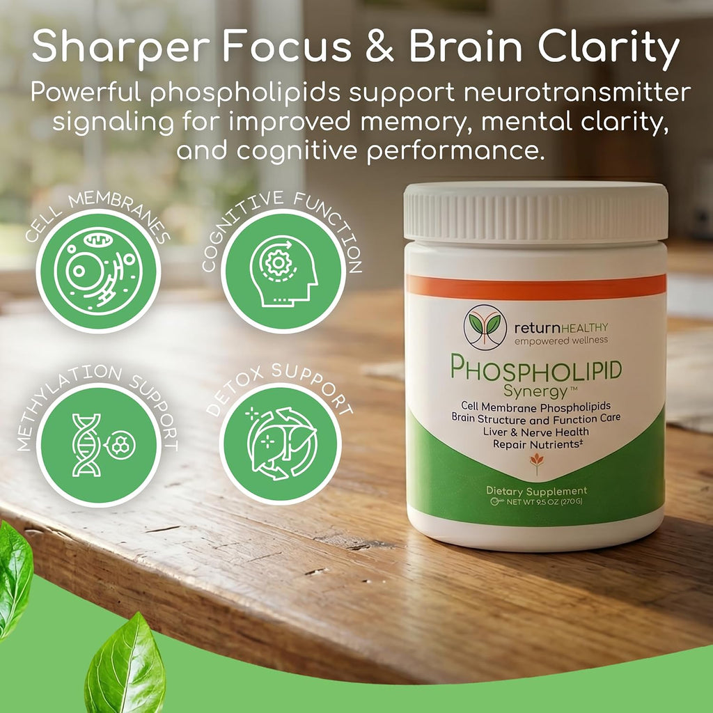 Return Healthy Phospholipid Synergy Powder - Antioxidante en Polvo para la Reparación Celular, 270 g