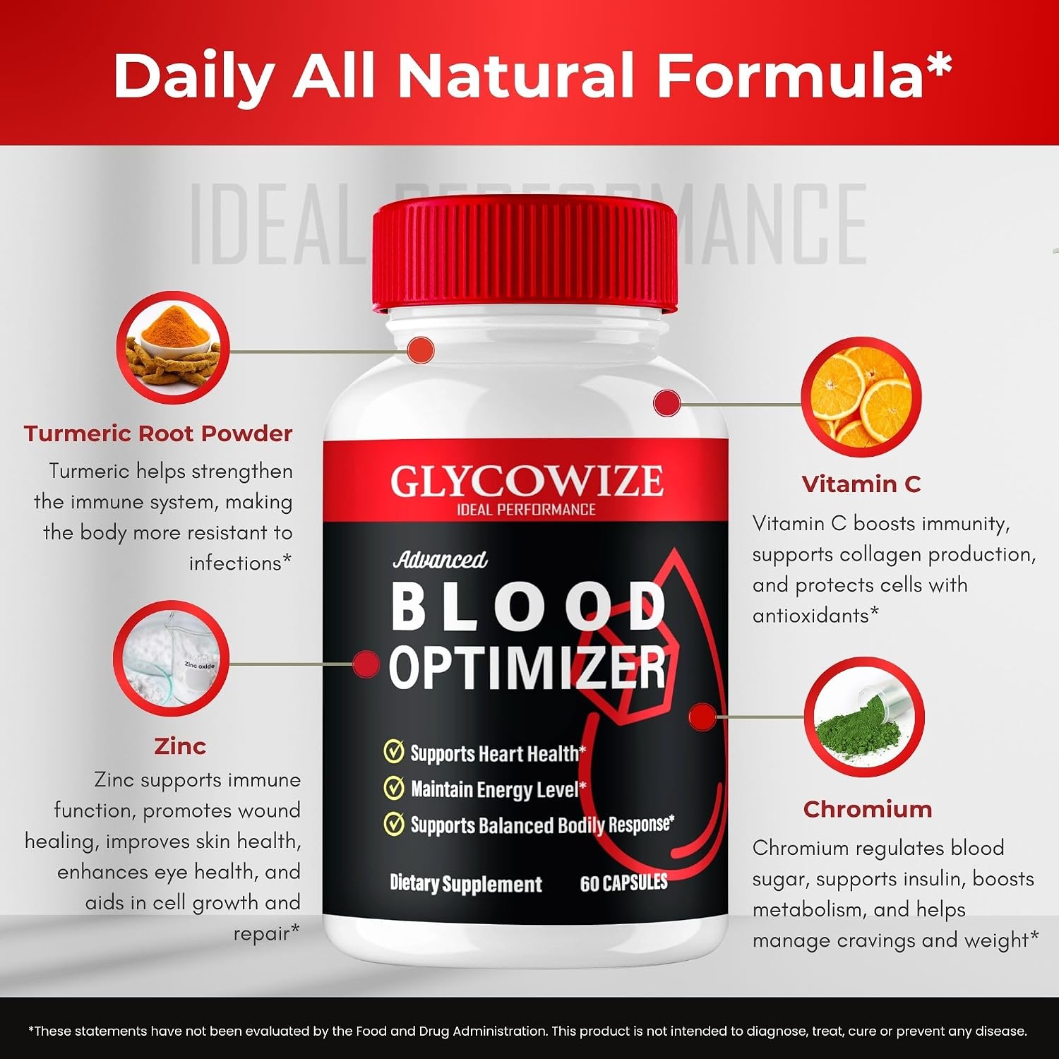 Glycowize Blood Optimizer Cápsulas (60 cápsulas)