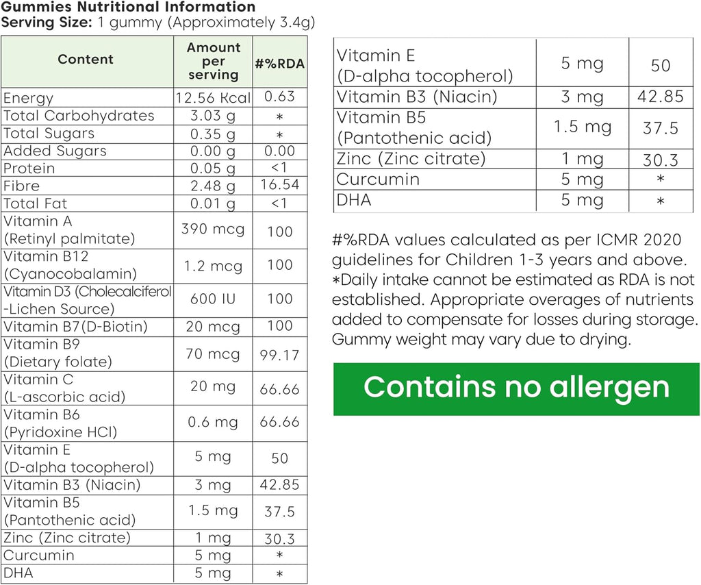Little Joys Gominolas Multivitamínicas para Niños - con DHA, Vitaminas y Prebiótico - Sin Azúcar - Sabor Fresa - 30 unidades