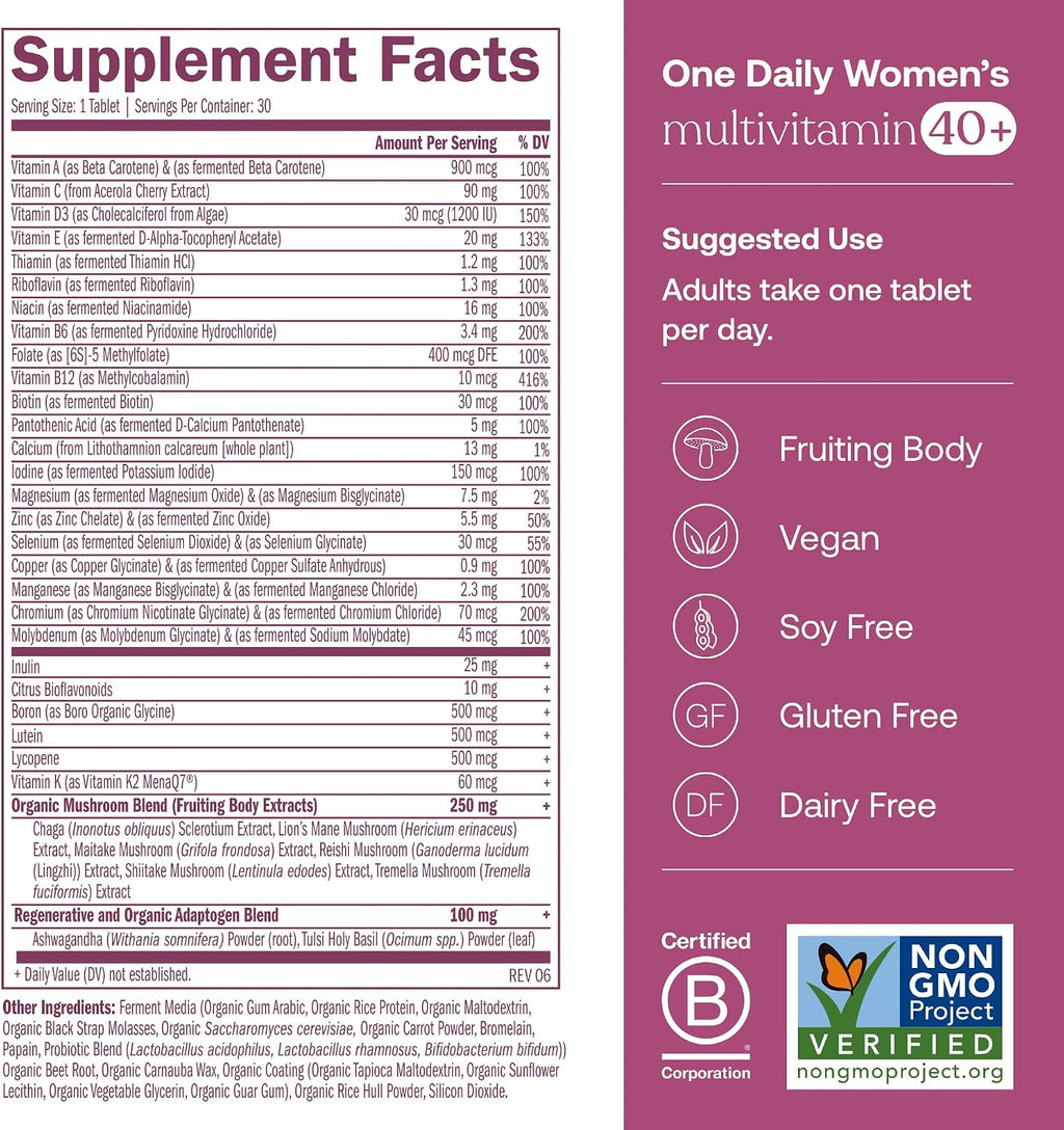 True Grace Pack Bienestar Mujer 40+: Multivitamínico, Omega-3 y Probiótico (30 Días)