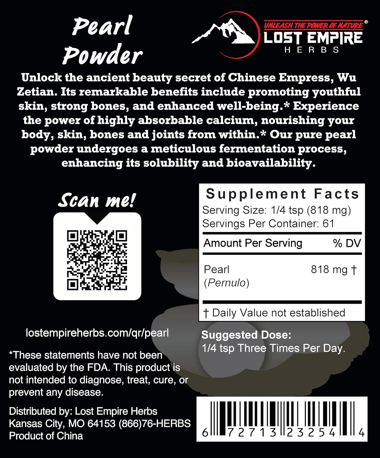 Polvo de Perlas Micronizado y Fermentado – Complemento Alimenticio (50 g)