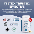 Clinical Effects Vitamina K2 + D3 - Suplemento con Bioperina y Calcio para el Mantenimiento de los Huesos - 60 Cápsulas - Máxima Absorción - Fabricado en EE.UU.
