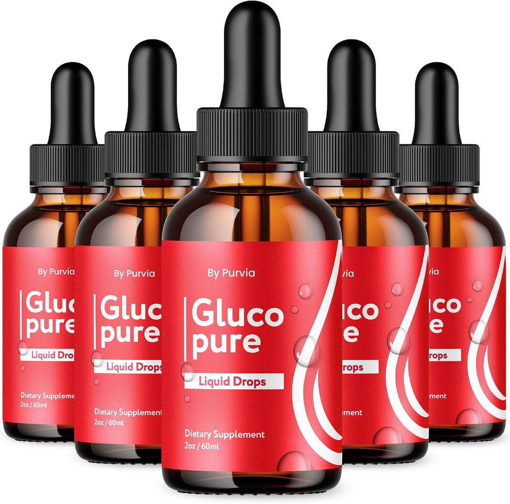 Gluco Pure Liquid Drops - Pack de 5 Botellas