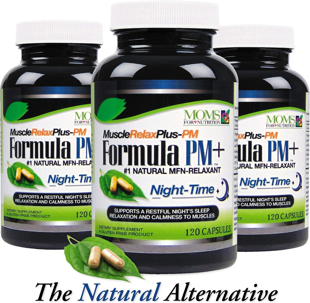 All Natural Muscle Relax Formula PM Plus - Relajante Nocturno - 120 Cápsulas