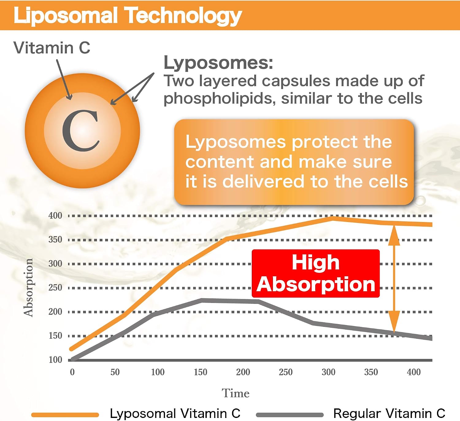 Complejo de Vitamina C Liposomal 1500 mg (2 Cápsulas) - 180 Cápsulas - Dr.Plus