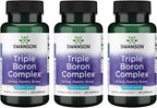 Swanson Complejo Triple Boro - Citrato, Aspartato, Glicinato (3 Envases de 250 Cápsulas)