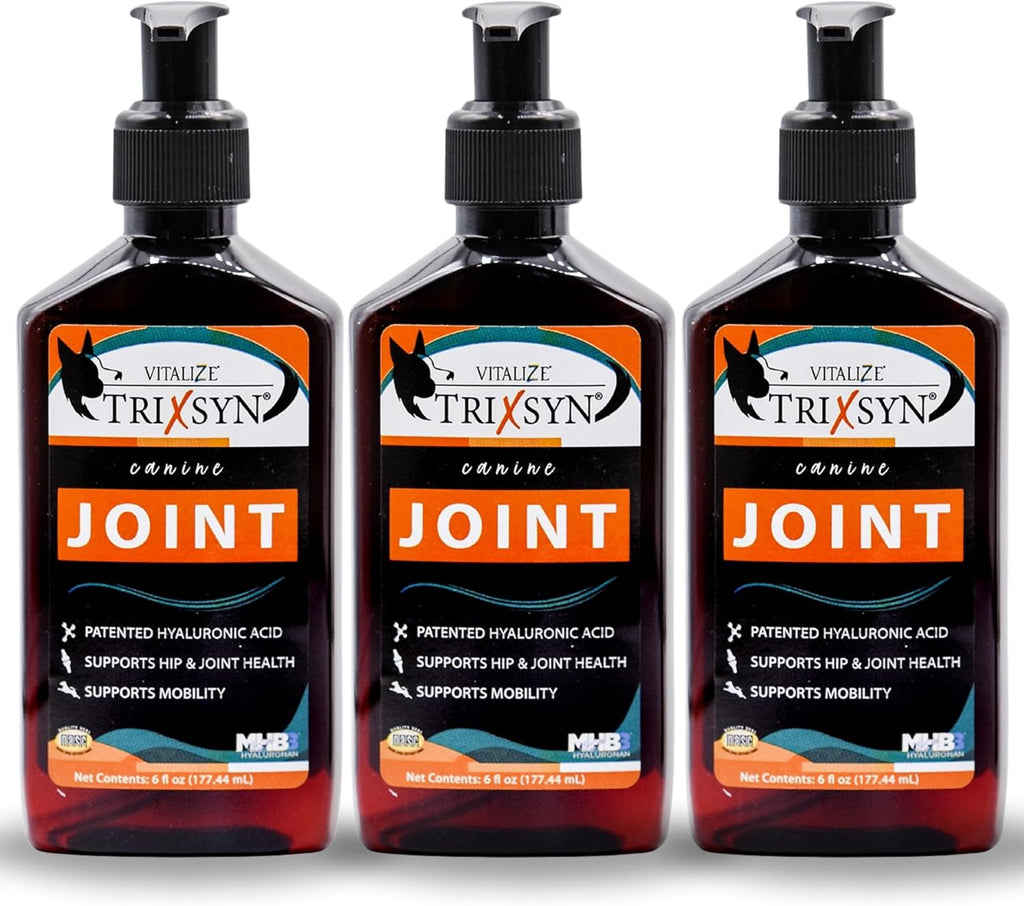 TRIXSYN Canine - Suplemento Líquido para Articulaciones de Perro con Ácido Hialurónico - Fórmula Patentada MHB3 - 2 Botellas de 177 ml