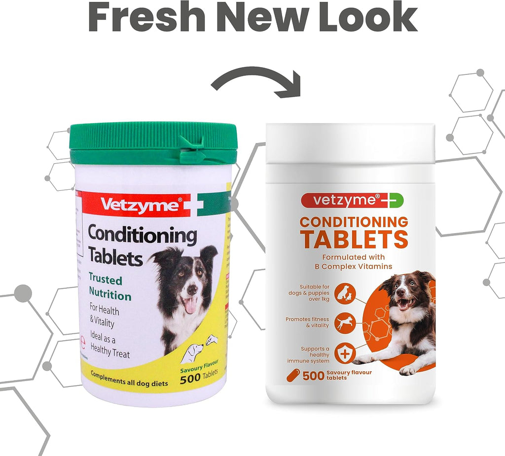 Tabletas Acondicionadoras Vetzyme, 500 Comprimidos
