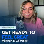 Complejo B con Vitamina B12, Niacina, B2, B6, Ácido Fólico 400 mcg - Suplemento de Vitaminas B para Mujeres y Hombres