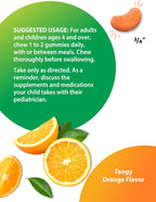 Rainbow Light Gomitas de Vitamina C con Vitamina E, 90 unidades, Sabor Naranja