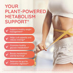 Happy Healthy Hippie Lighten Up - Complemento GLP-1 con Metabolaid y Cromo - 30 Cápsulas Veganas