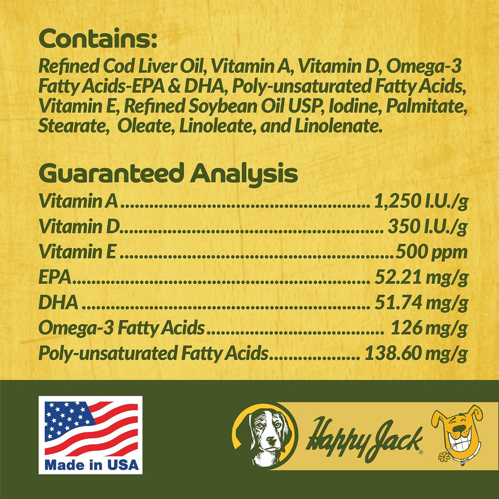 Aceite de Hígado de Bacalao para Perros, 473 ml