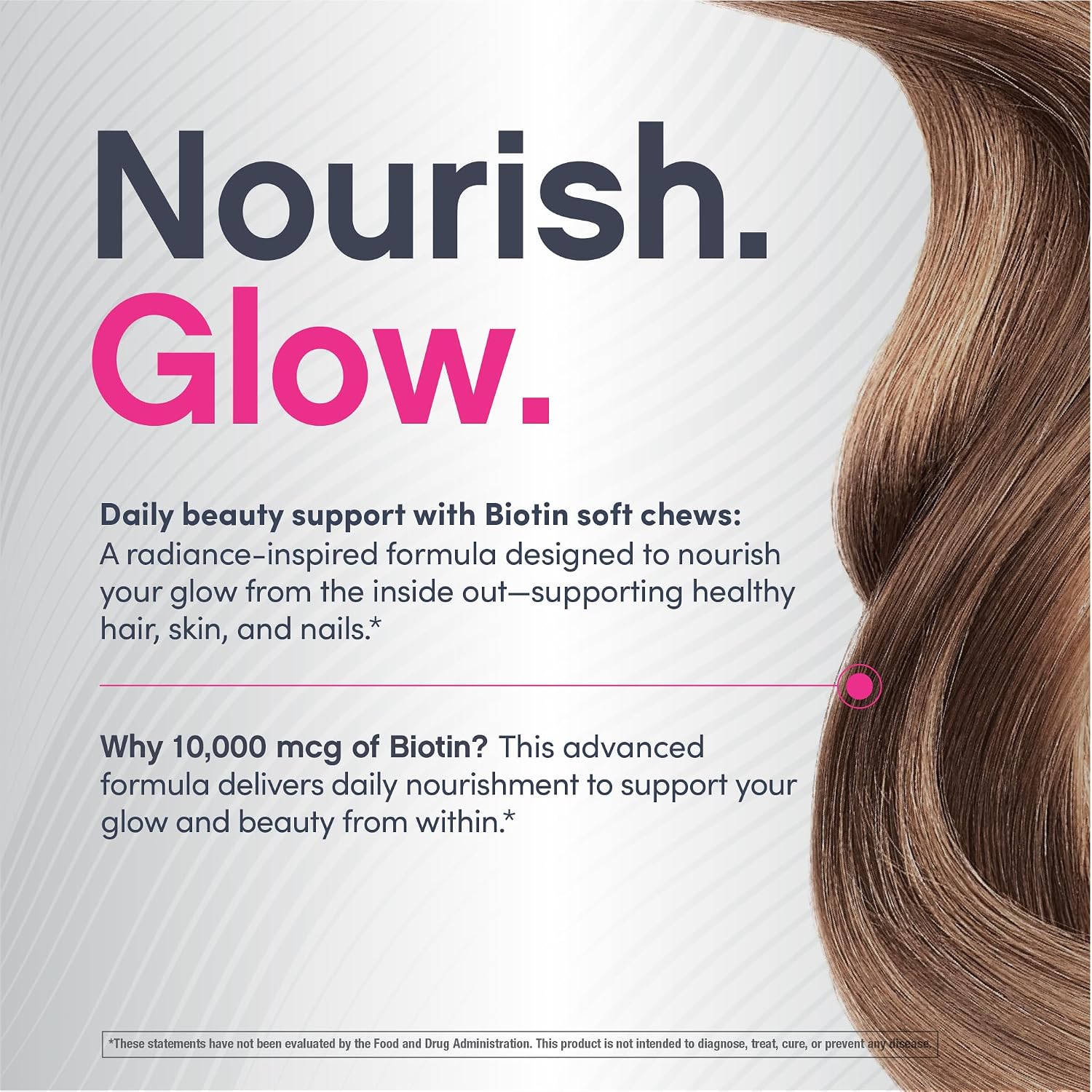 NeoCell Biotin Beauty Soft Chews | 30 Gomitas | 10000mcg | Cabello, Piel y Uñas | Sabor a Acai
