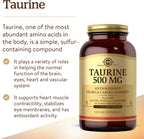 Solgar Taurina 500 mg - 250 Cápsulas Vegetales