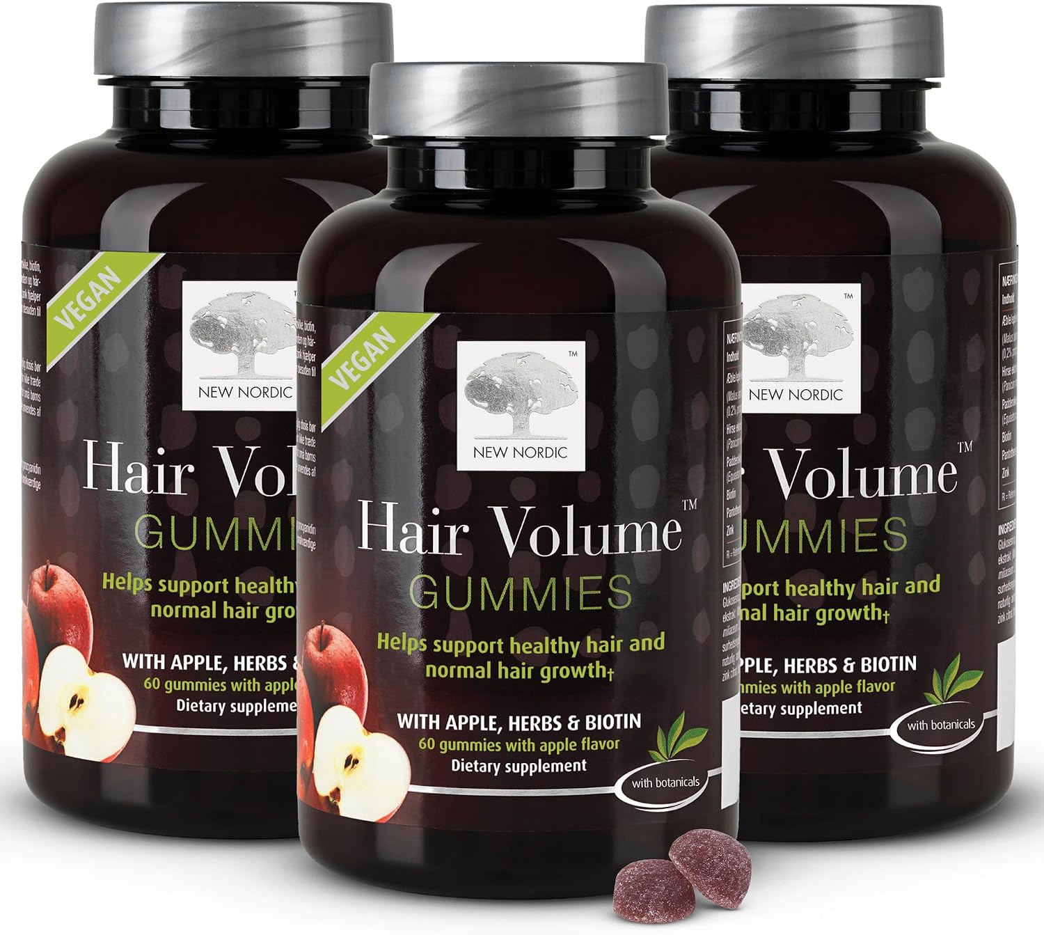 NEW NORDIC Gominolas de Biotina para el Cabello – 60 uds