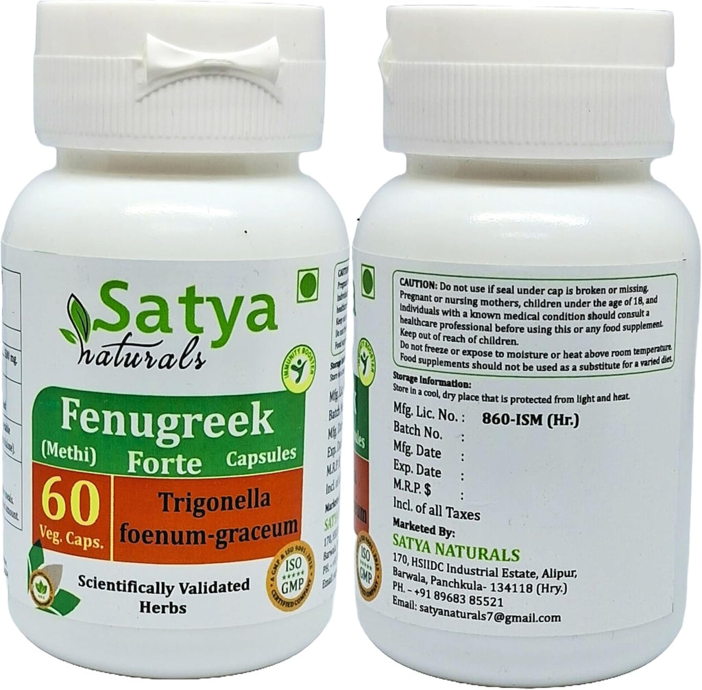 Fenogreco Forte Cápsulas 500 mg – Extracto 10:1 – 120 Cápsulas Veganas