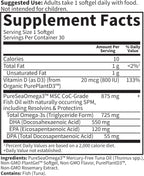 Garden of Life Dr. Formulated Prenatal DHA Fish Oil - 500mg DHA y DPA, 100% VD Vitamina D3, Omega 3 Embarazo, 30 Cápsulas