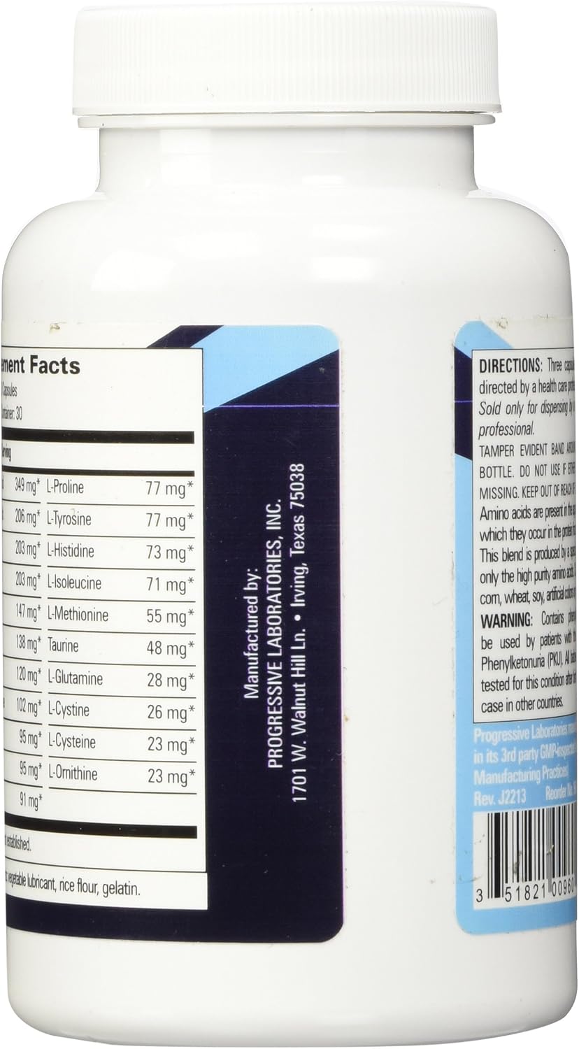 Progressive Labs Amino Blend, 90 Cápsulas