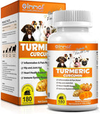 Cúrcuma para Perros, 180 Comprimidos de Cúrcuma Curcumina - ALIVO