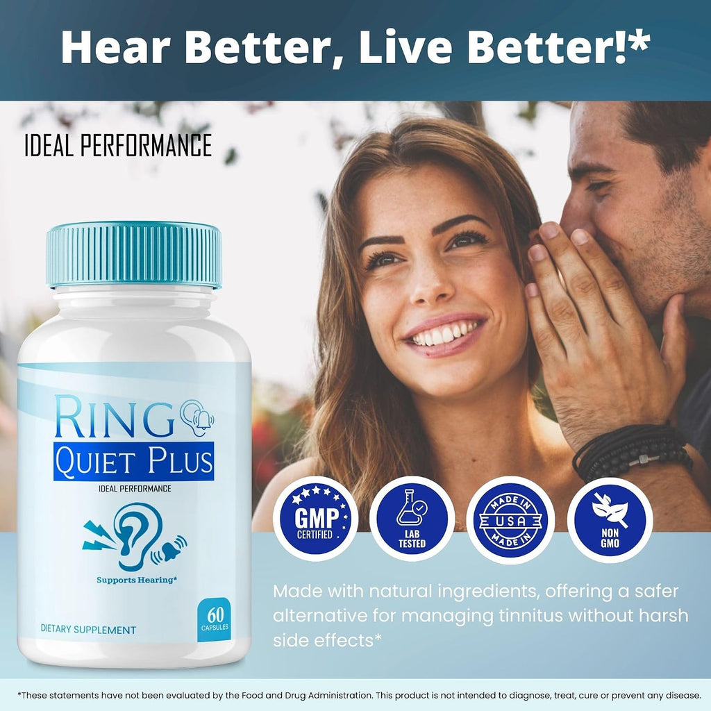 Ring Quiet Plus Cápsulas para la Salud Auditiva (5 Paquetes)