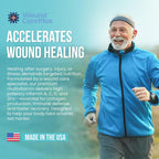 Wound Care Plus Men's Multivitamin – Mezcla completa de vitaminas y minerales con vitaminas A, B, C, D, E, zinc – 60 cápsulas – Sin gluten, no GMO