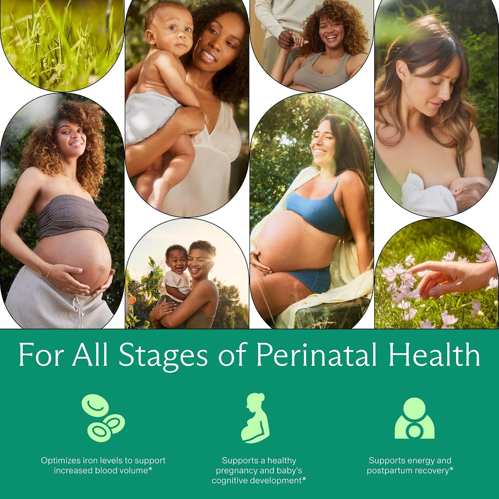 Needed. Suplemento de Hierro Prenatal - Embarazo, Lactancia, Posparto - Suave y No Estriñe - Dosis Flexible - Ingredientes Limpios