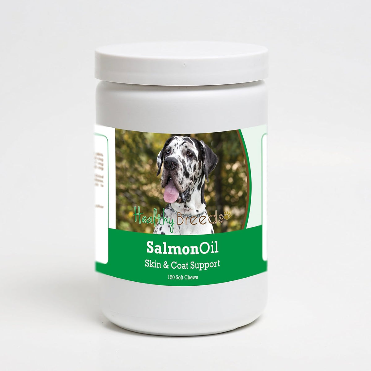 Healthy Breeds Great Dane Salmon Oil Soft Chews 120 Count – Image 1