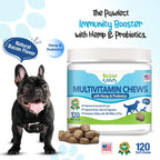 HERBION Pets Multivitamin Chews with Probiotics and Minerals - Duck Flavor