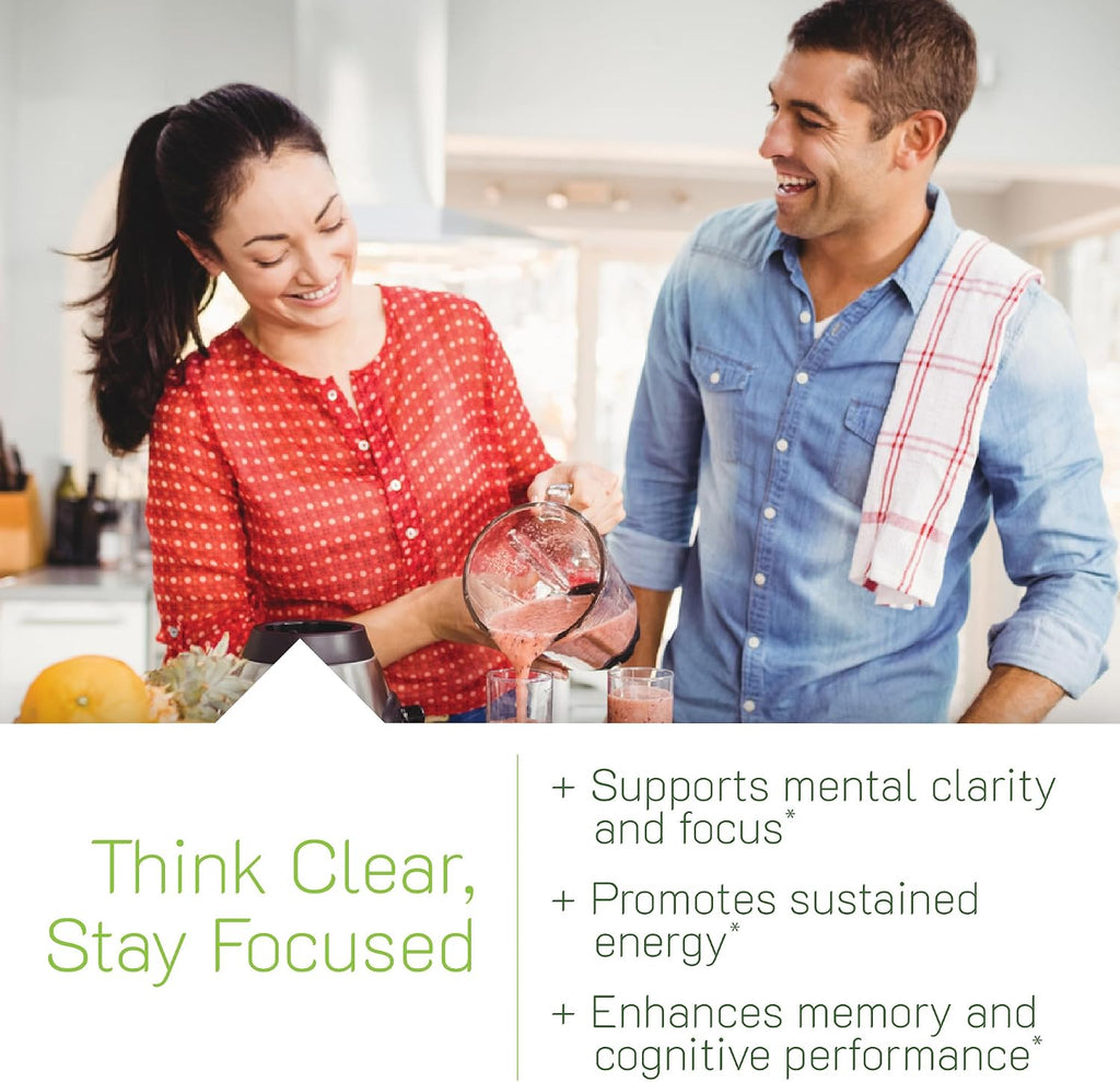 Irwin Naturals Healthy Brain All-Day Focus - Apoyo Nootrópico para la Concentración Diaria, 60 Cápsulas Blandas