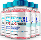 Prime Vigor XL Extreme Gummies - Gomitas de apoyo al rendimiento para hombres (5 paquetes)