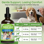 Pet Wellbeing Throat Gold para Perros - Fórmula Líquida 118 ml