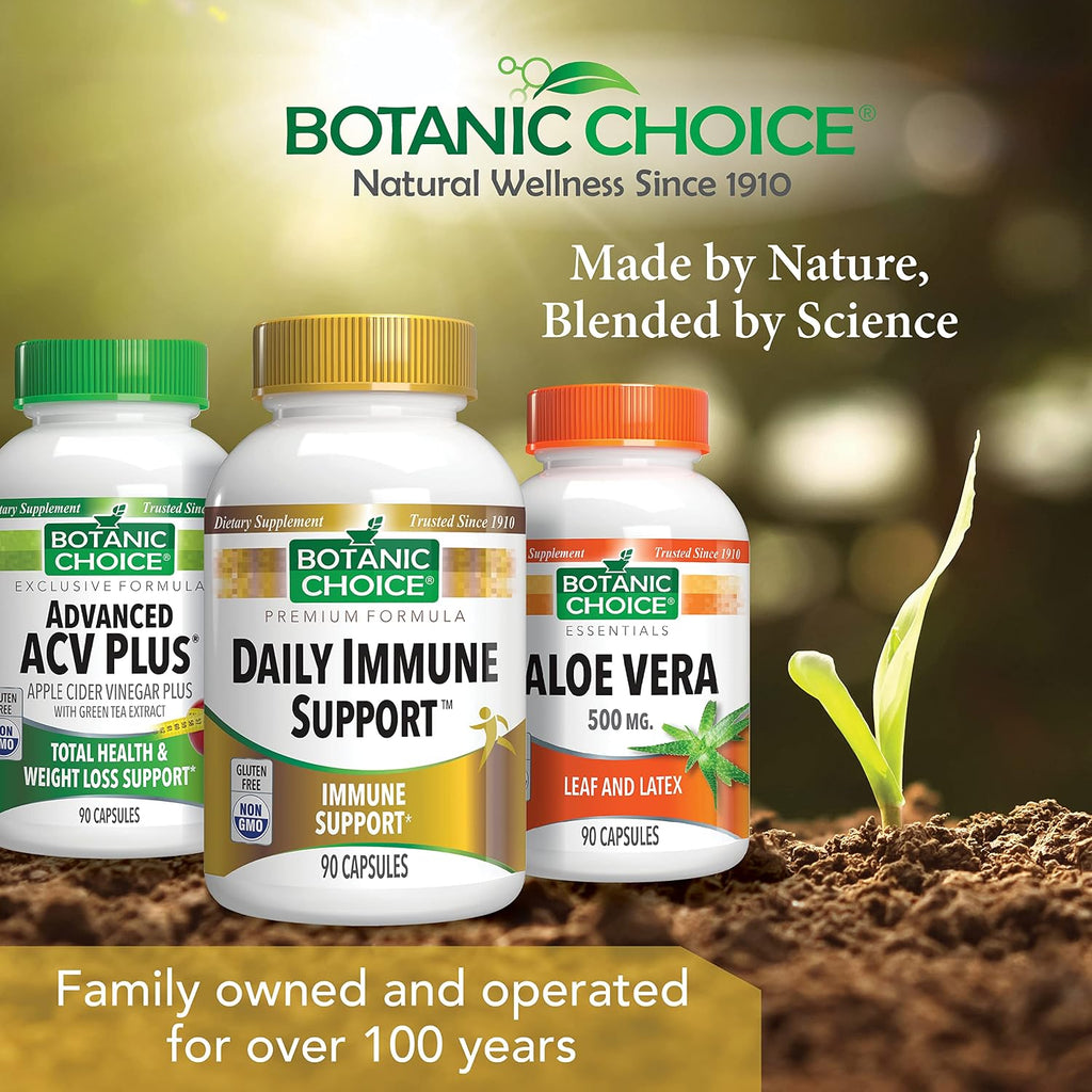 Botanic Choice Daily Immune Support - con Vitamina C, Saúco y Zinc - 90 Cápsulas