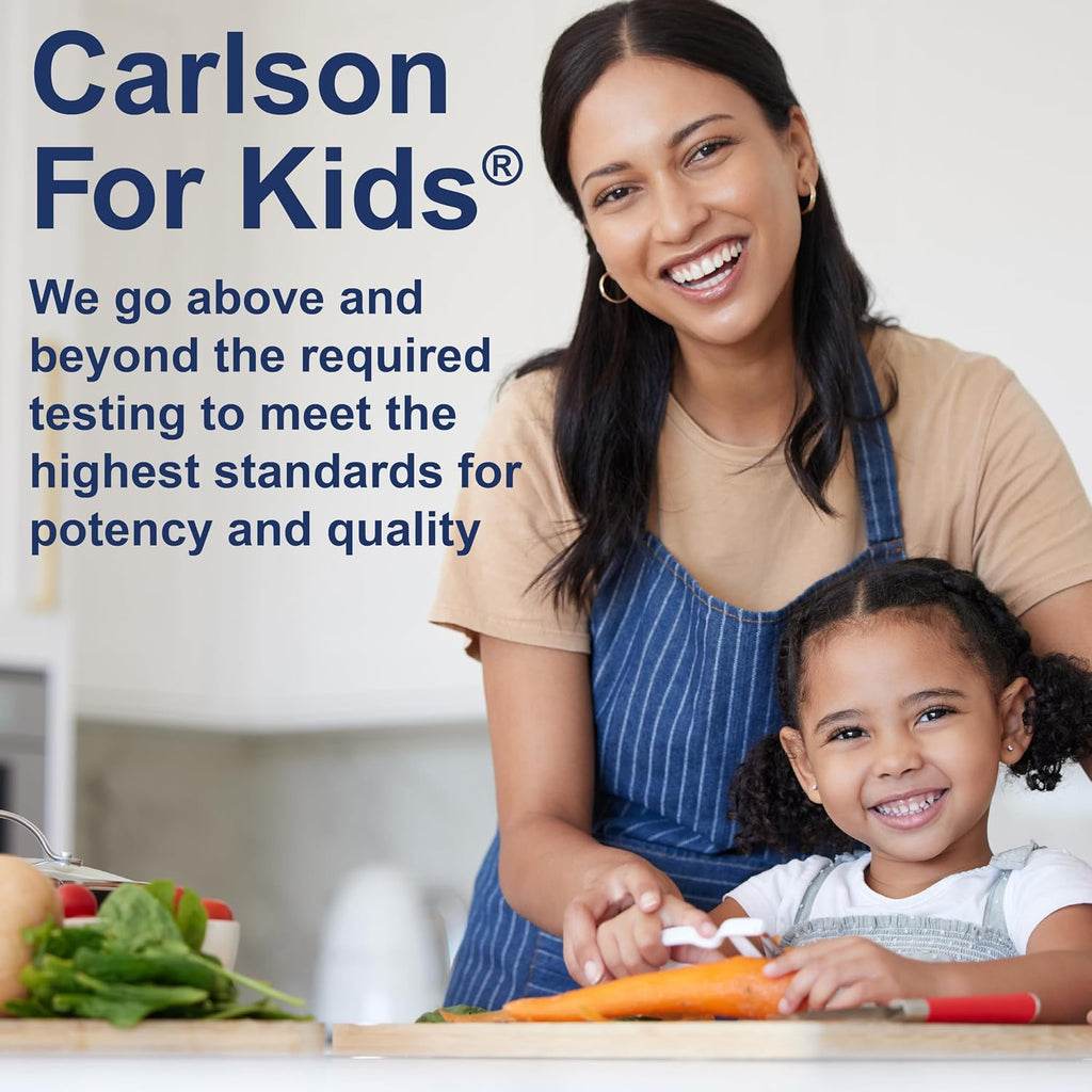 Carlson - Kid's Super Daily D3+K2, Gotas de Vitamina D3 y K2 para Niños, 1000 UI D3 y 22.5 mcg K2 MK-7, 360 Gotas (1 Año de Suministro)