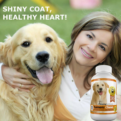 Amazing Turmeric para Perros - Suplemento de Cúrcuma y Antioxidantes, 120 Comprimidos – Image 2