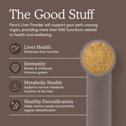 Fera Pets Suplemento Hepático en Polvo para – Curcumina C3 Complex (cúrcuma): Favorece la desintoxicación y la – Image 2