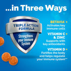 Emergen-C Immune+ Triple Action Gominolas - 45 unidades - Sabor Naranja