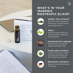 Isagenix Nootropic Elixir - Complemento Líquido para la Concentración y Salud Cerebral - 10 botellas de 50 ml