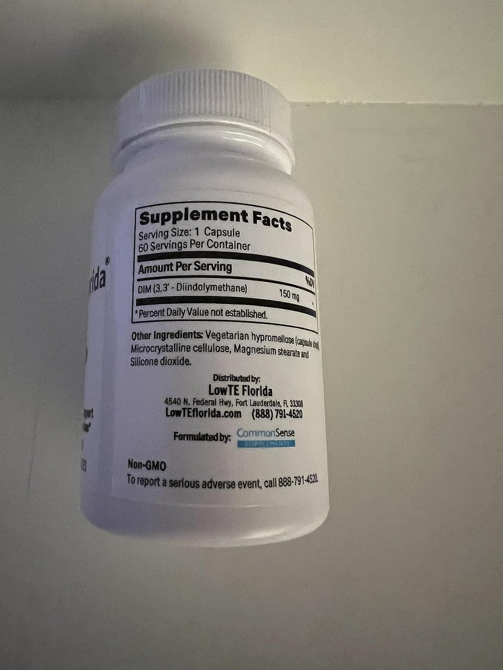 LowTE Florida DIM 150 mg – Suplemento de bienestar diario para mujeres 60+
