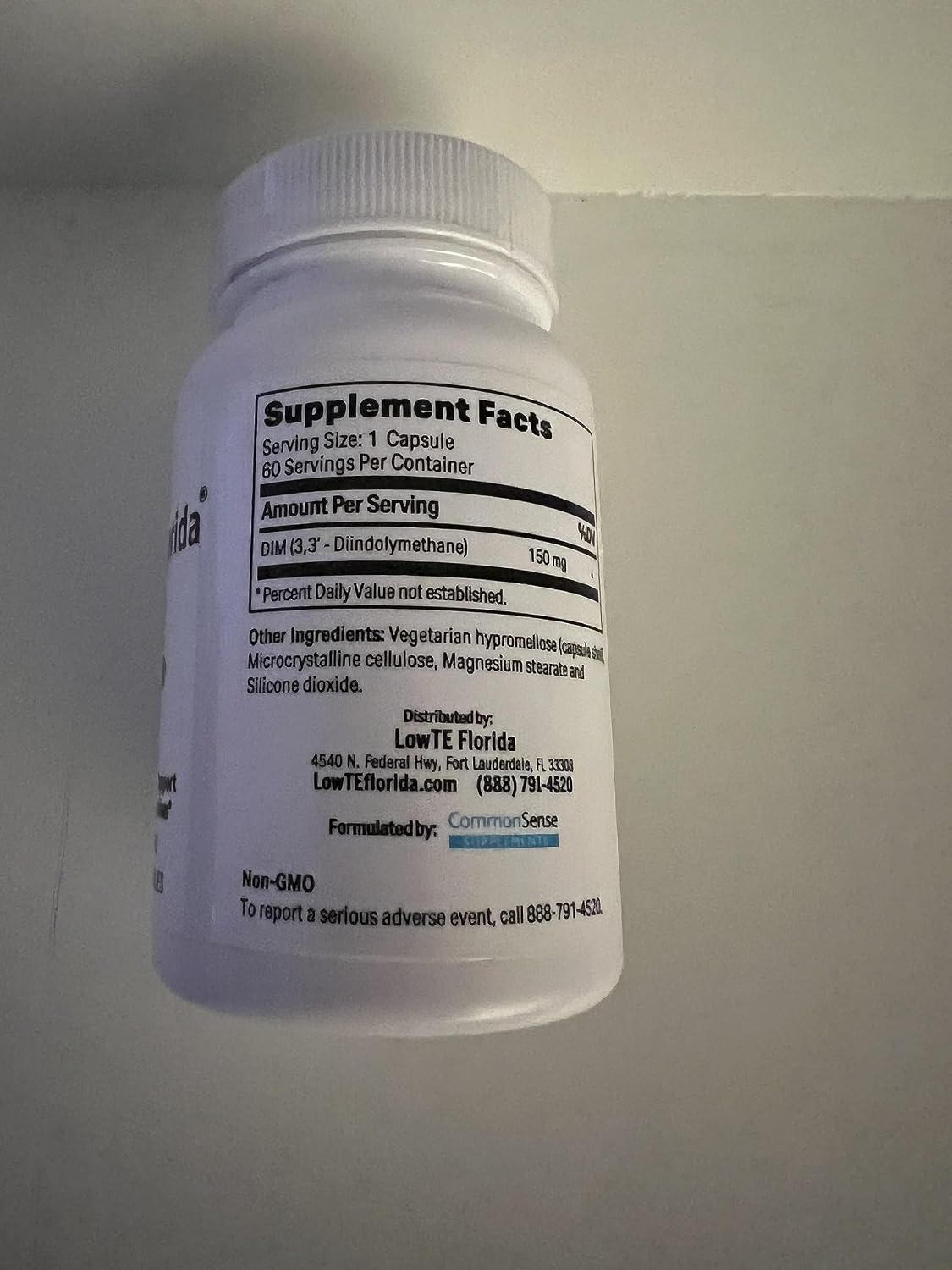 LowTE Florida DIM 150 mg – Suplemento de bienestar diario para mujeres 60+