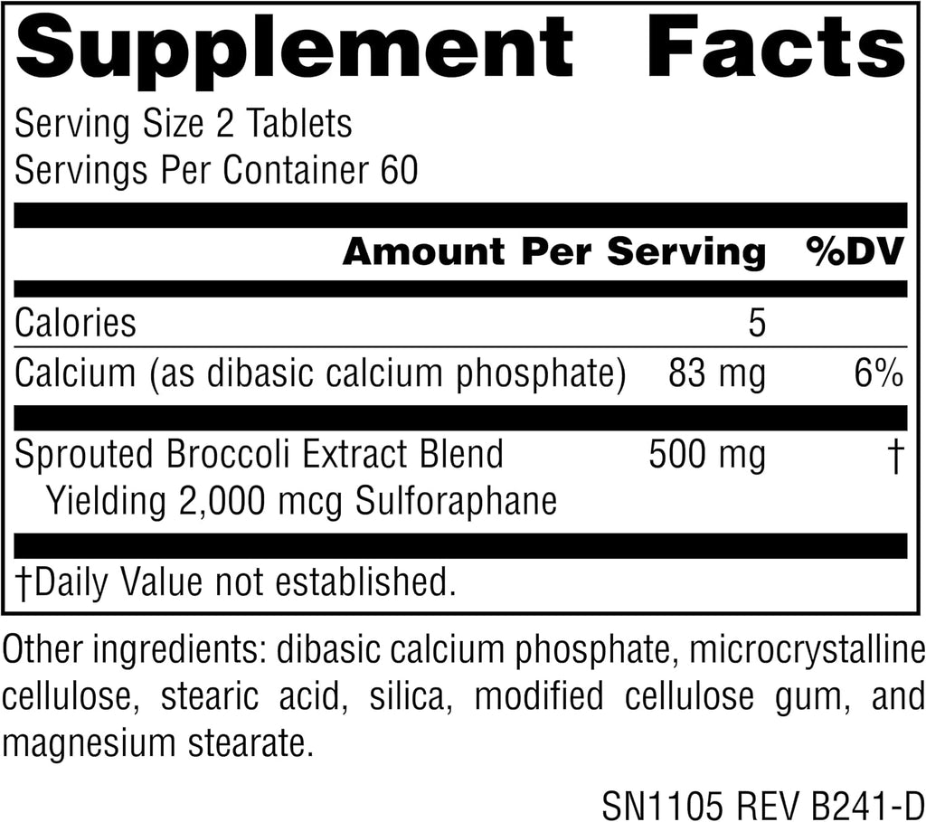 Source Naturals Broccosprouts Extract, 250 mg - 120 Tablets